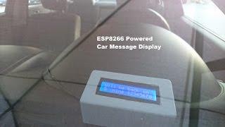 ESP8266 Powered Car Message 16x2 LCD Display - Baba Awesam