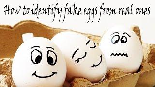 How to identify fake eggs from real ones