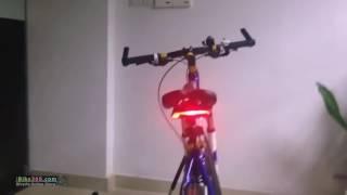 Rechargeable Bicycle Wireless Remote Control Rear Light with Turn Signal and Laser Light