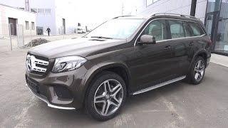 2017 Mercedes-Benz GLS 400 4Matic (X166). Start Up, Engine, and In Depth Tour.