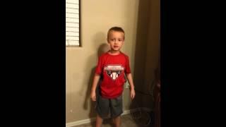 Little man singing alligator alarm.