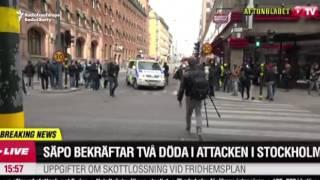 Un autocamion intră în mulțime la Stockholm într-un atac soldat cu cel puțin trei morți