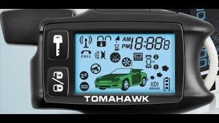 Установка автомобильной сигнализации с авто-запуском. Tomahawk 9.5 Dialog